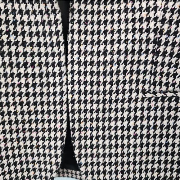 J crew wool blend plaid hook front closure blazer - Picture 3 of 11